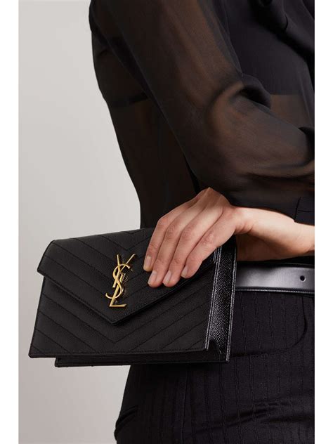 pochette a mano ysl|SAINT LAURENT Cassandre matelassé leather pouch .